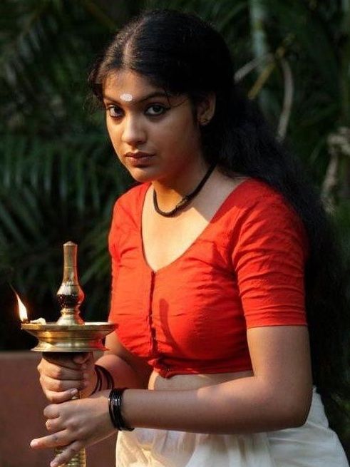 Tight boobs Archana Kavi red blouse naked