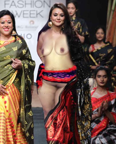 Hot boobs Preity Zinta nude saree pussy show