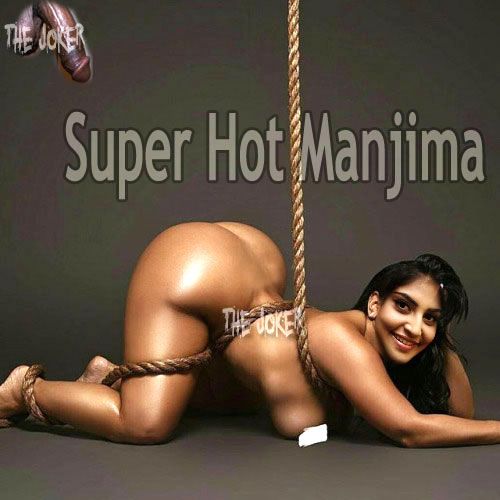 Naked Manjima Mohan fat ass nude bondage tied body without dress