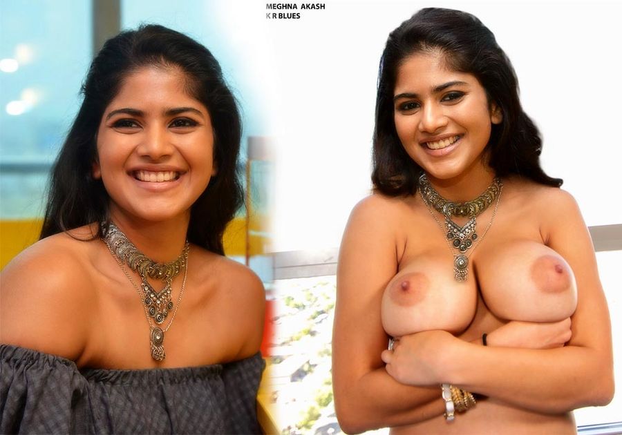 Topless TAMIL ACTRESS MEGHNA AKASH TOP MALFUNCTION nude boobs