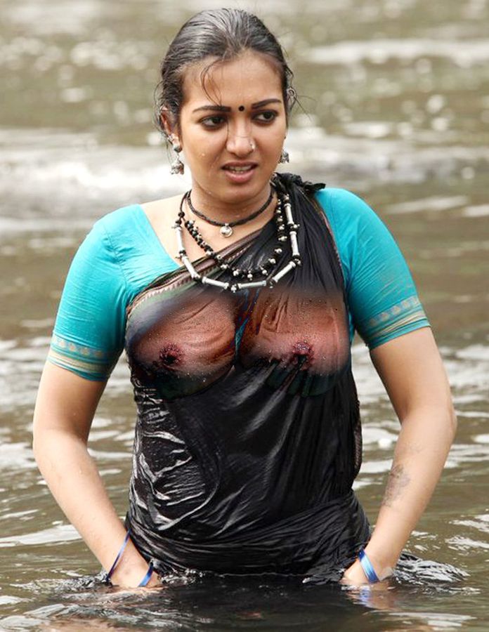 Wet Catherine Tresa nipple see though in half saree xxx
