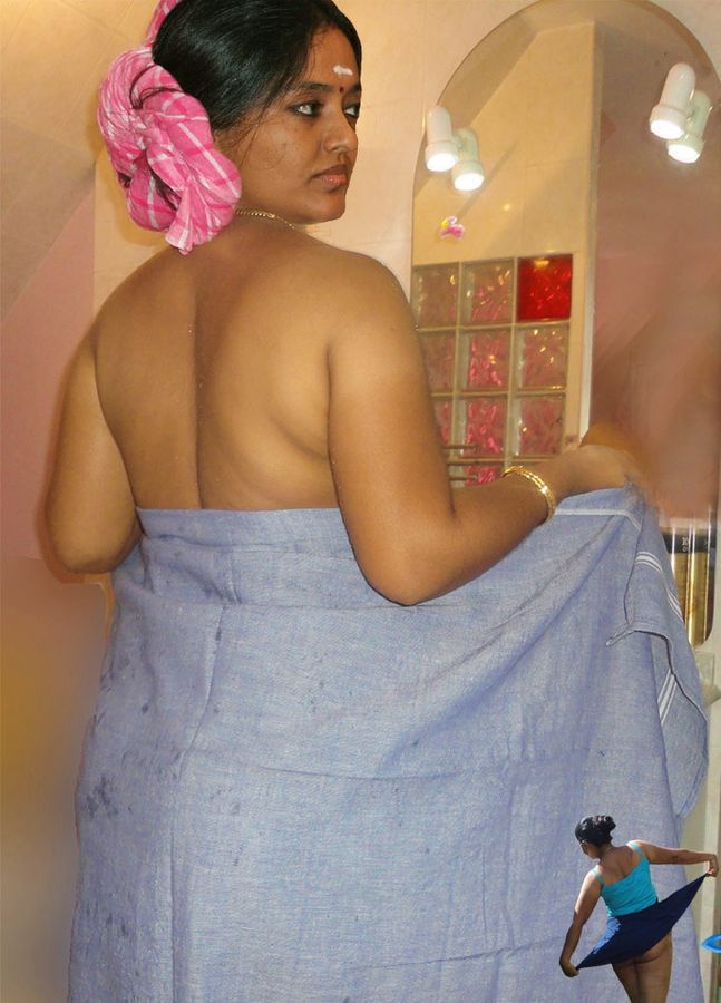 Ranjitha removing her bath towel naked bare back without bra