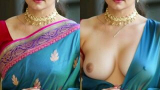 Shrutii Marrathe one side nude boobs nipple without blouse