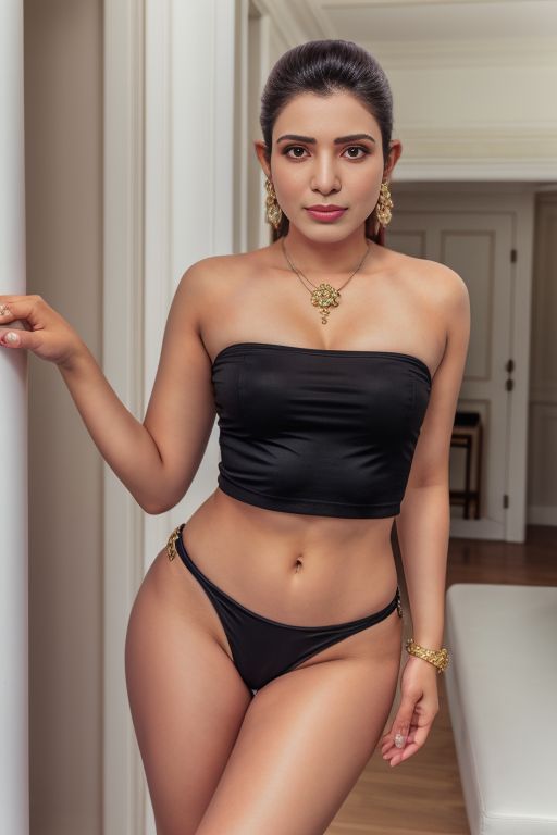 Samantha Ruth Prabhu undressed GIF dress bra panties removed