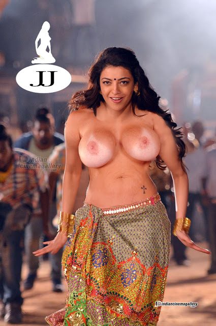 Nude hot song Kajal Agarwal topless boobs without blouse