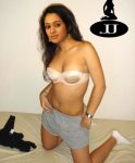 Small boobs Mugdha Chaphekar strapless bra nude navel on bed