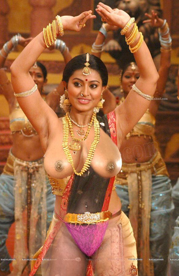 Sexy breast Sneha big melon nude hot black nipple in half saree