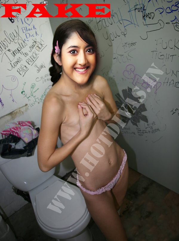 Topless Shriya Sharma nude in bathroom showing her small boobs