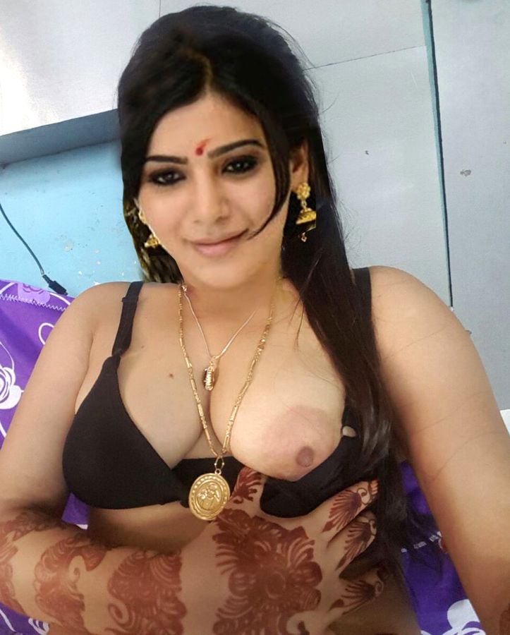 Samantha Ruth Prabhu first night nude bra naked nipple pic