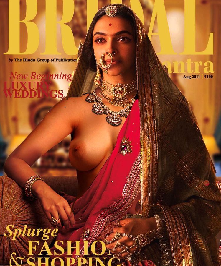 Padmavati nude nipple Deepika Padukone naked boobs in saree