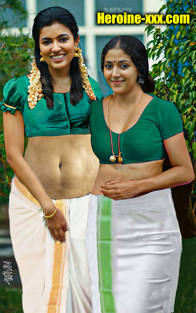 Anju Kurian sexy blouse xxx lesbian with Anu Sithara xxx no Saree pic
