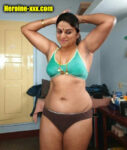 Pavithra Lokesh bra with mangalsutra nude navel panties image