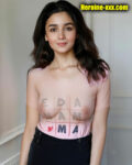 Alia Bhatt transparent blouse nipple see through