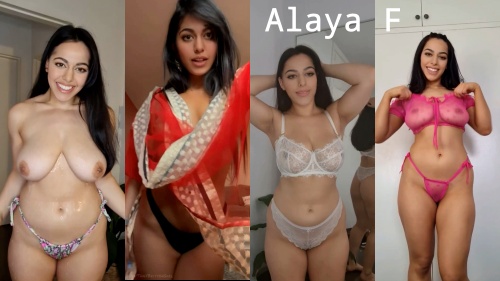 Alaya F bra panties striptease nude video
