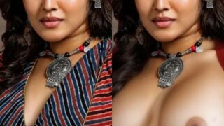 Anikha Surendran sexy red blouse removed nude boobs nipple