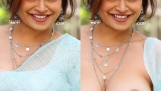 Madhuri Mandal hot saree nude big boobs black nipple without blouse
