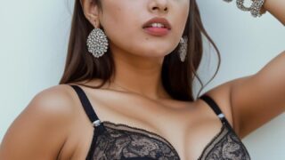 Priyanka Arul Mohan black bra for jewellery ad