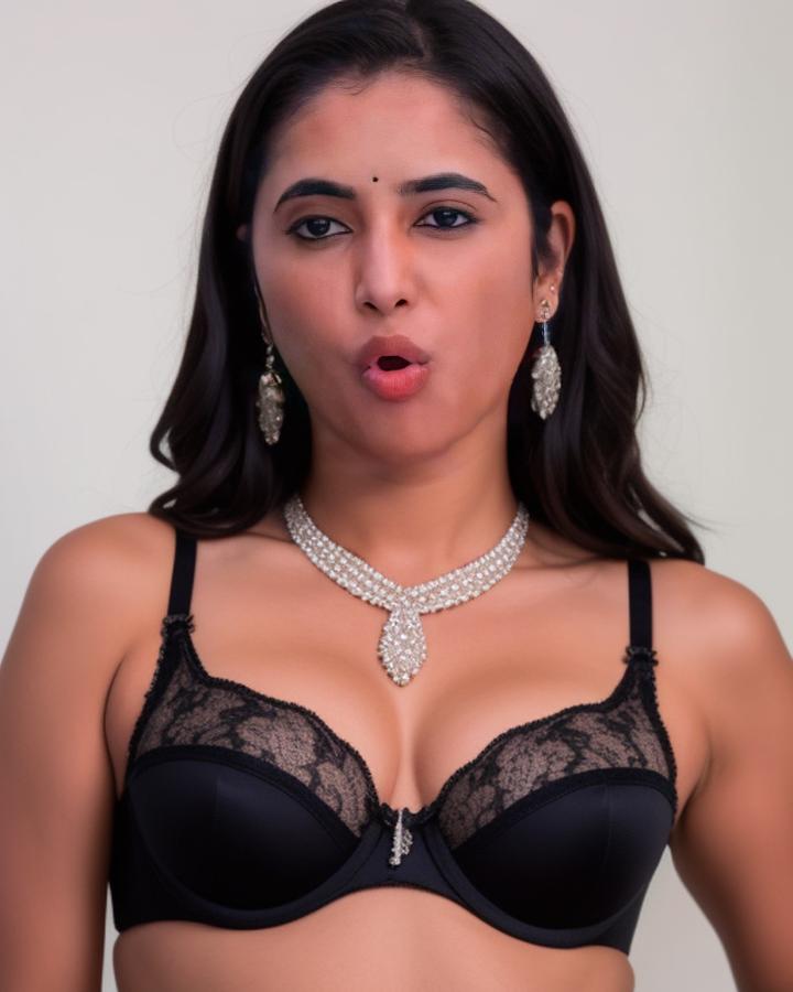 Priyanka Arul Mohan black bra hot without dress bold shoot