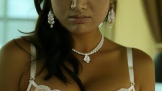 Rashmika Mandanna Hot white bra cleavage