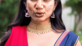Sai Pallavi low neck cleavage hot blouse